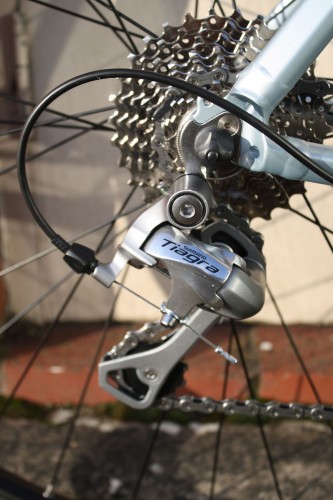 Shimano were displaying this bike kitted out with their new entry-level Tiagra road groupset at their 2011 New Product Presentation in Birmingham, England