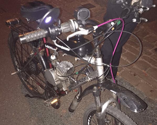 Bike seized in York (source NYP York City & East on Twitter).PNG