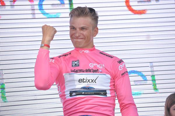 Marcel Kittel after winning 2016 Giro d'Italia Stage 3 (PHOTO CREDIT ANSA - PERI - DI MEO - ZENNARO).jpg