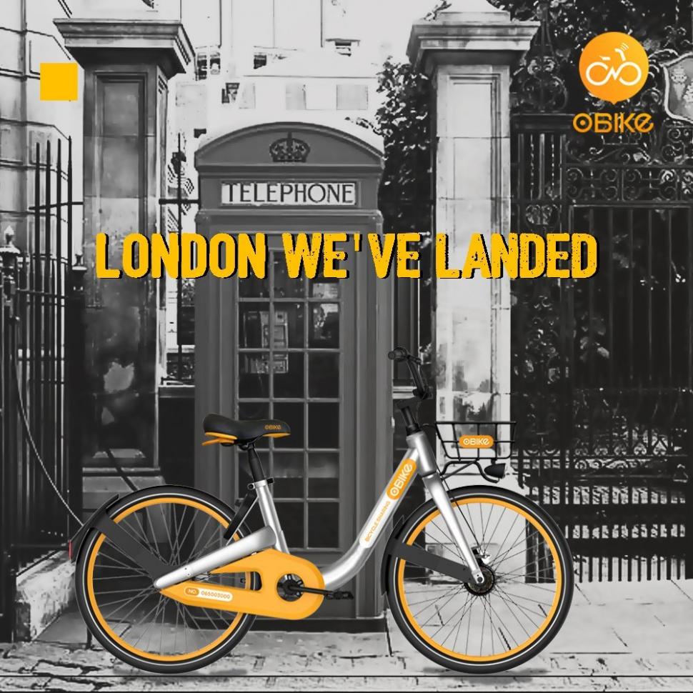 dockless bike-share scheme obike lands in london