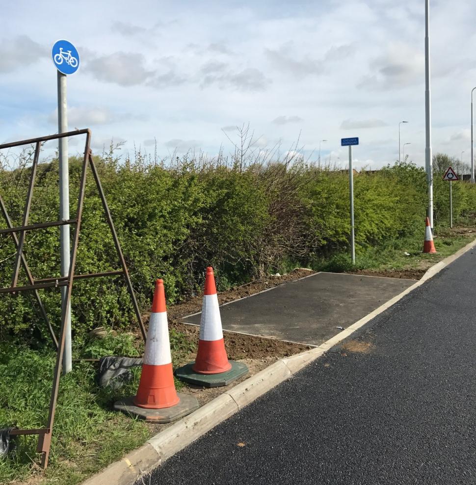 Towcester cycle lane.JPG