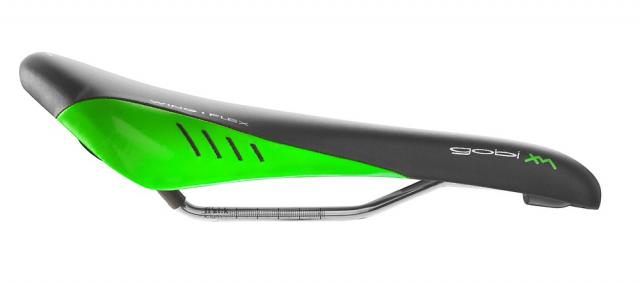 green bike saddle