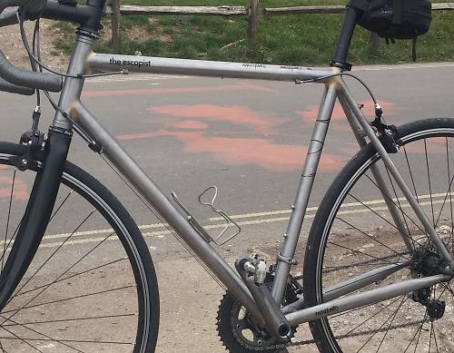 unpainted bike frame