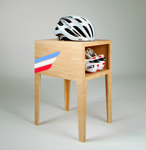 bike helmet and shoe storage