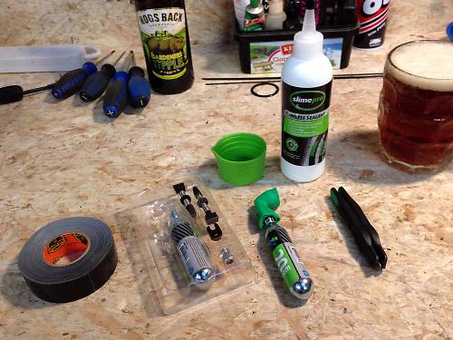 tubeless slime mountain bike