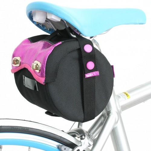 pink bike saddle bag