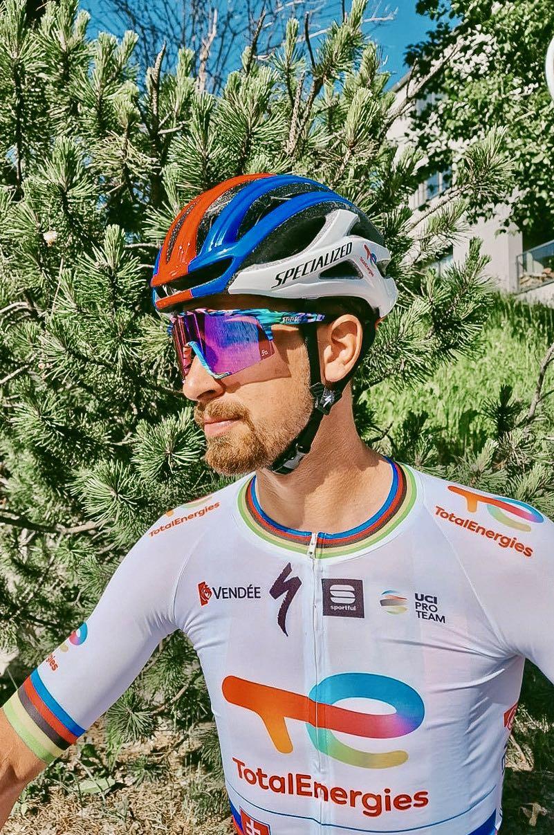 Peter Sagan reveals new jersey after three years in rainbow stripes -  BikeRadar