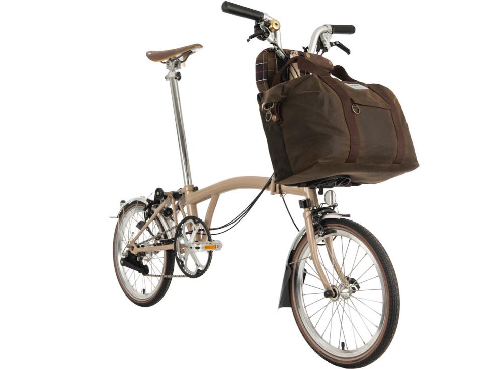 Brompton and Barbour team up for new bike and urban clothing/bags collection