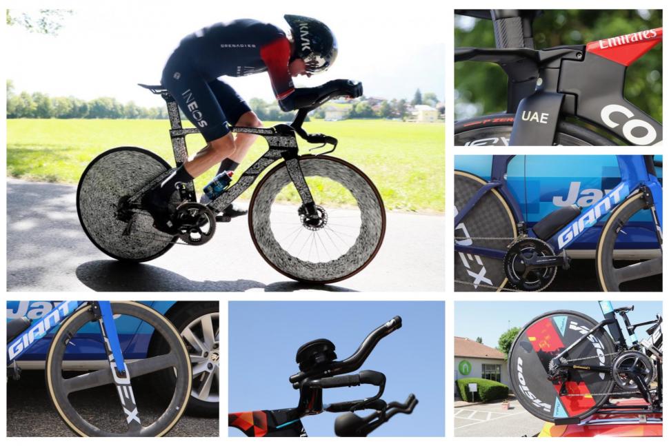 Tour de France pro bikes Anatomy of a time trial bike Electric