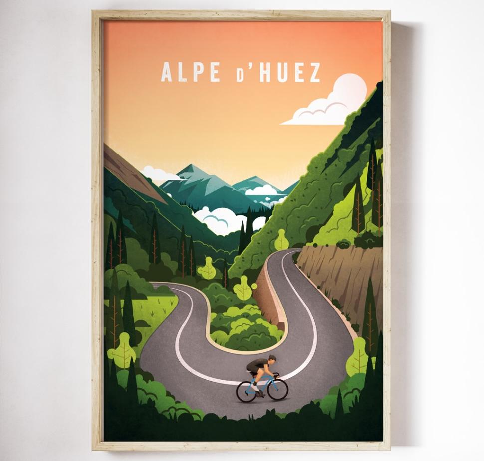 2023 Cycling Souvenirs framed prints - 2