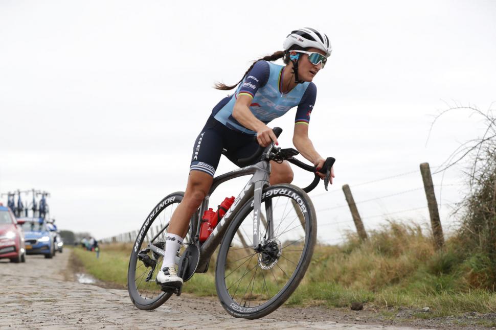 Lizzie Deignan Trek Domane SLR 9 Paris-Roubaix 1 (GettyImages via Trek Bikes)