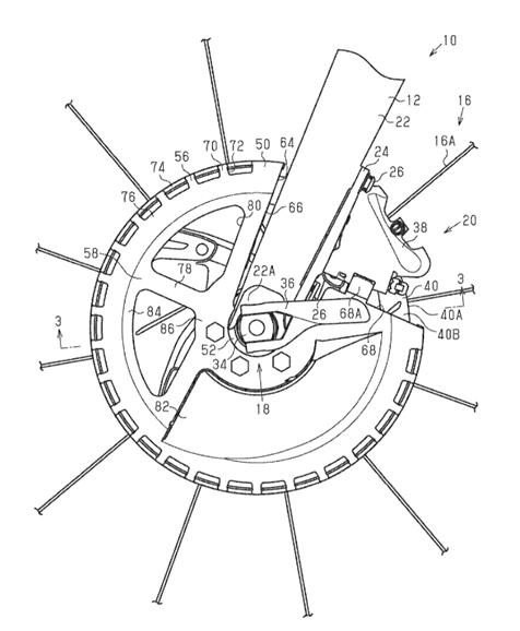 Shimano US Patent US 10746241 B2 disc brake internal routing - 1.jpeg