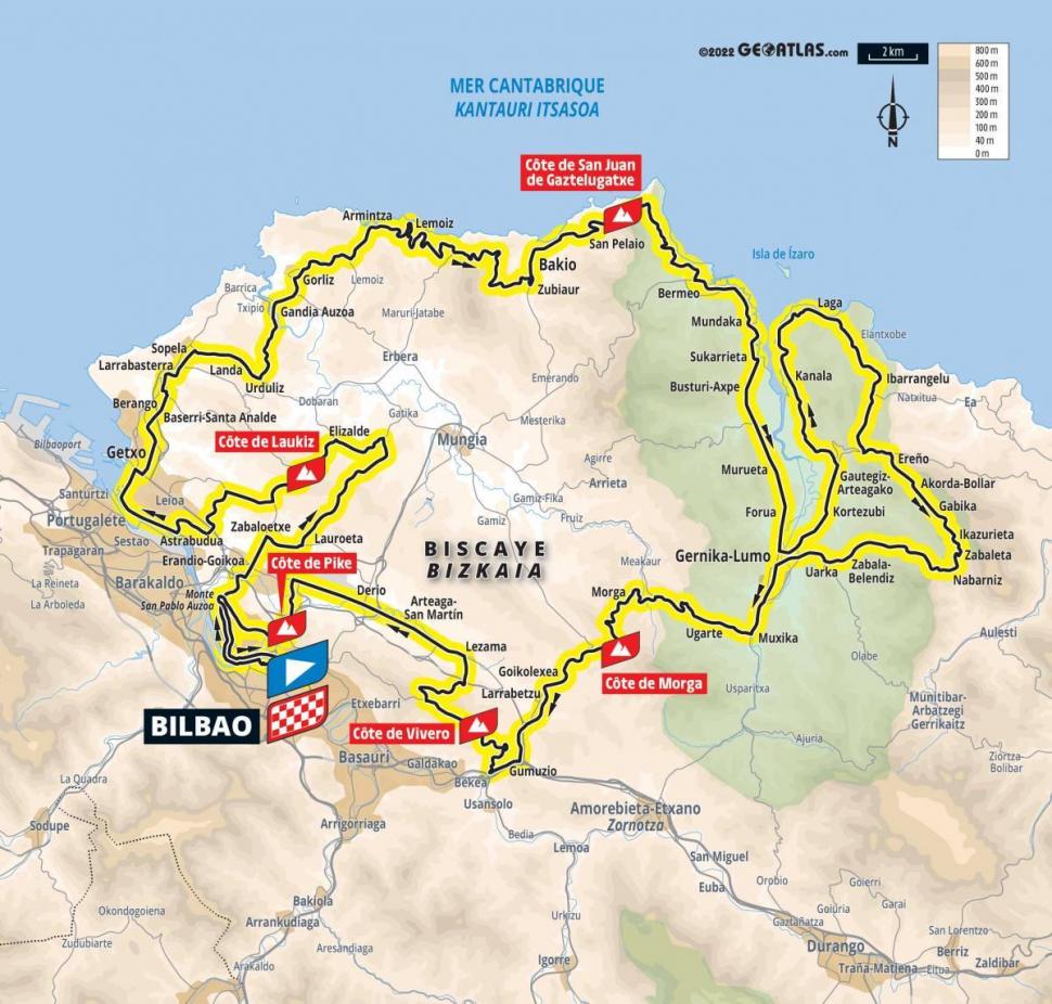 Map Of Tour De France Route 2023