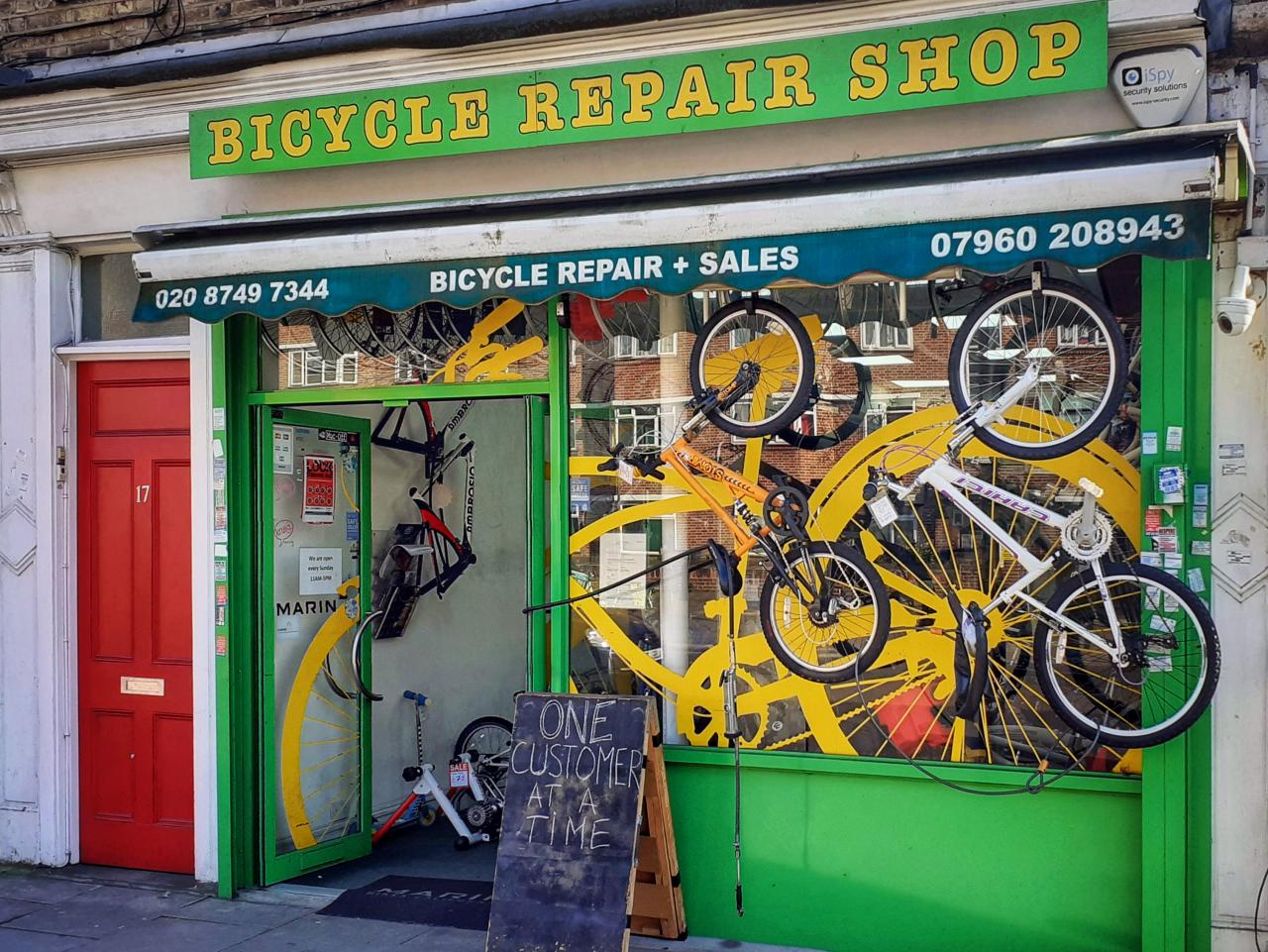 repair bicycle Sales & Deals - Bicycle Repair Shop Acton Picture CreDit Simon Macmichael