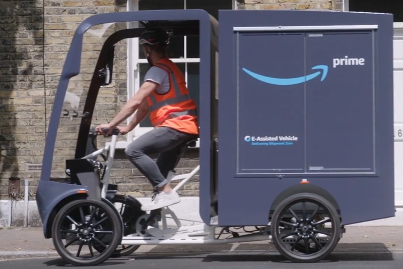 Amazon aiming for a million e-cargo bike deliveries a year from new London micro-mobility hub - Cycling News | electric bike reviews, buying advice and news