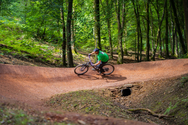 2021 fod launchpad countdown reopen James Addison, Chairperson of Dean Trail Volunteers riding Launchpad. Credit - Forestry England.JPG