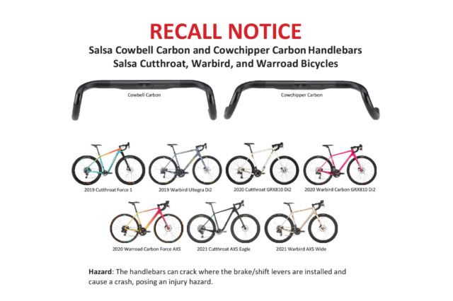 Salsa cycles recall january 2023