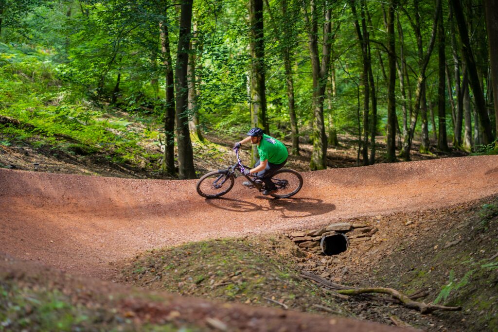 2021 fod launchpad countdown reopen James Addison, Chairperson of Dean Trail Volunteers riding Launchpad. Credit - Forestry England