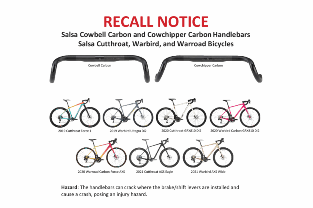 Salsa cycles recall january 2023