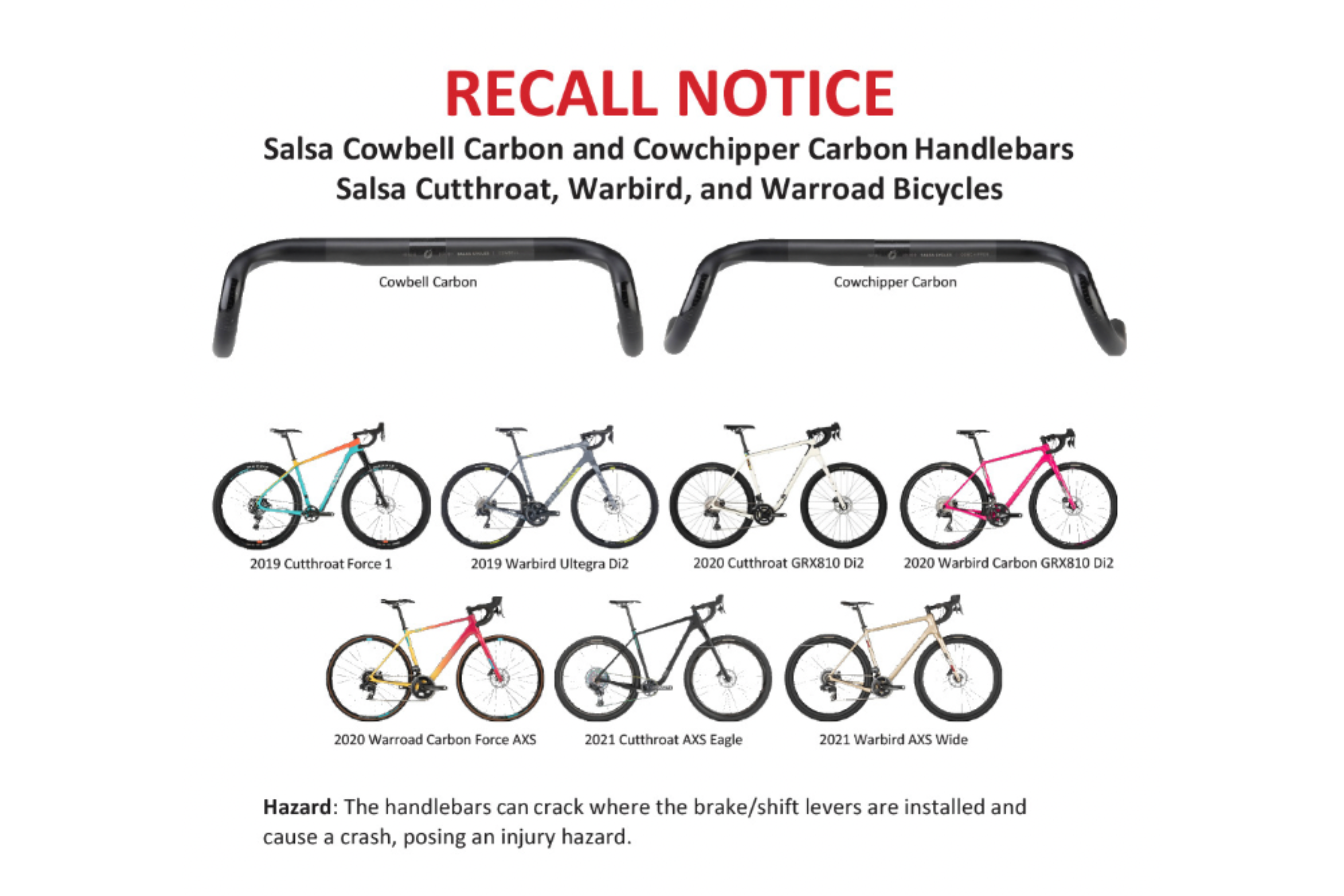 Salsa issues stop-ride on carbon handlebars due to safety risk ...