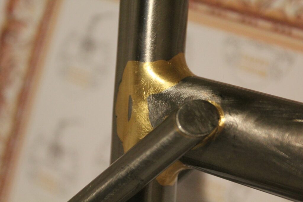 Kajak hardcourt bike polo frame brazing