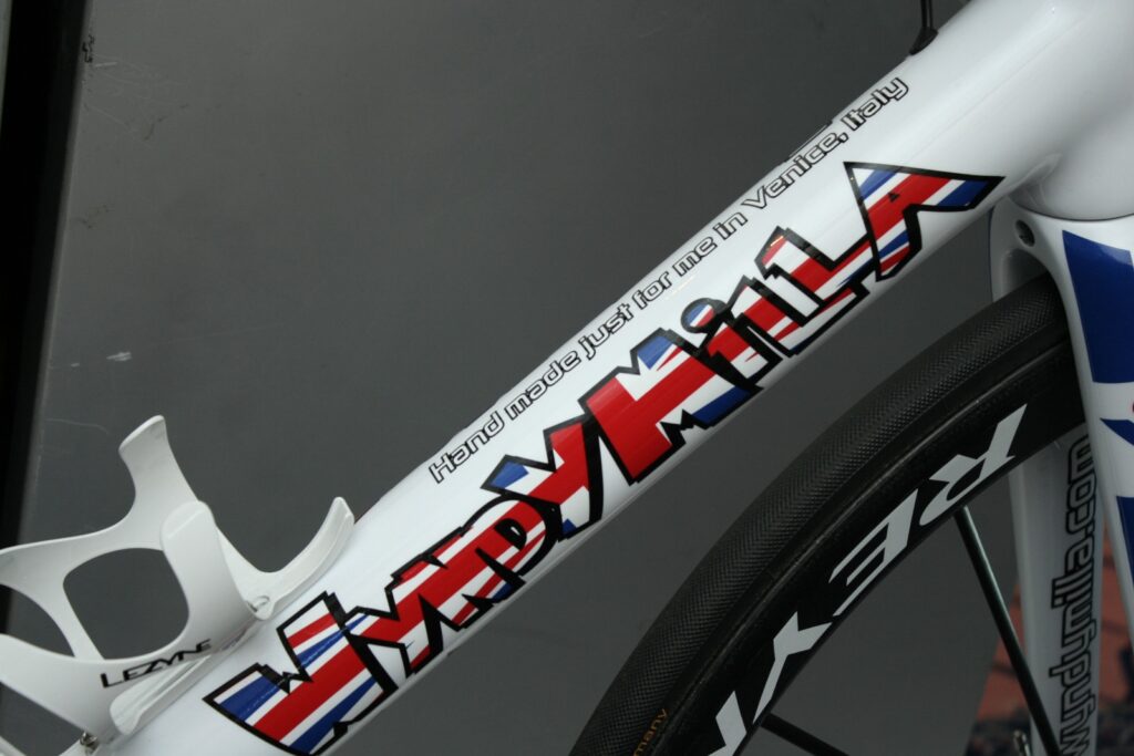 WyndyMilla team bike – down tube