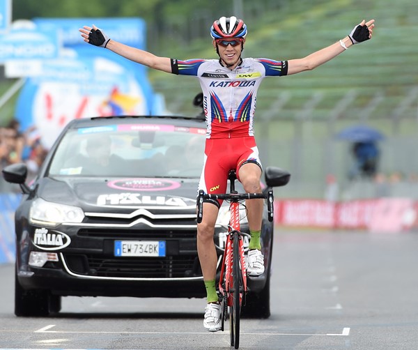 Ilnur Zakarin wins Giro 2015 Stage 11 in Imola (pciture ANSA, Dal Zennaro)