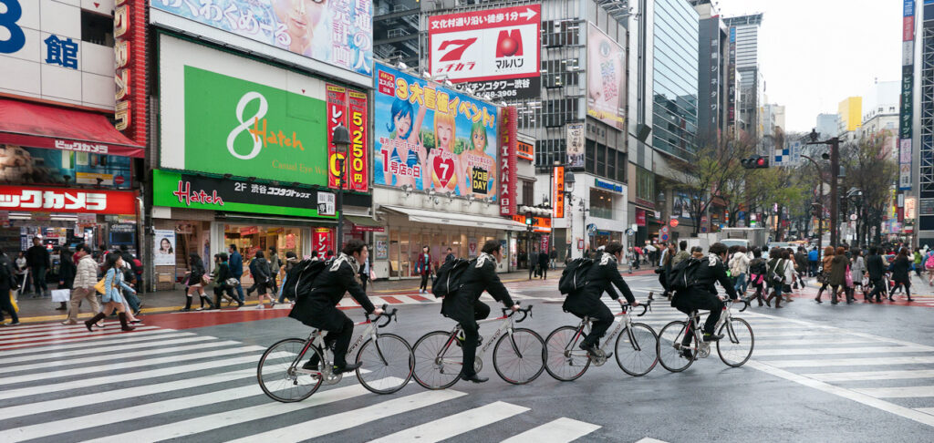 Tokyo cyclists