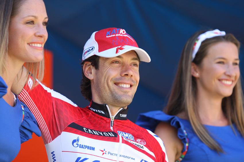 Oscar Freire after winning TDU S4 (photo - Santos Tour Down Under:Regallo)