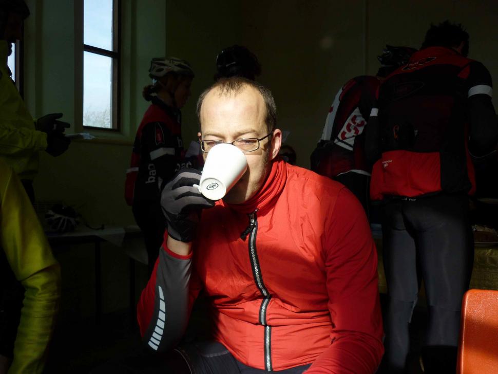 BBB Audax - Dave with tea