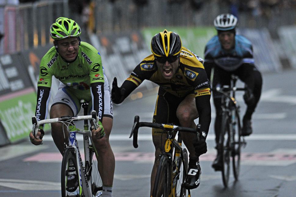 Milan-San Remo 2012 Gerald Ciolek wins (picture Gian Mattia D'Alberto, LaPresse, RCS Sport