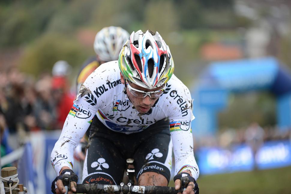Cyclo-cross world champion Sven Nys at Koppenberg 2013 (CC licensed on Flickr by Alain Dutilleul)