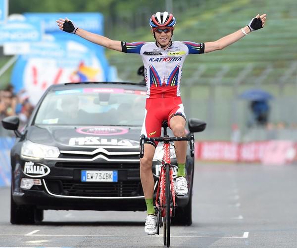 Ilnur Zakarin wins Giro 2015 Stage 11 in Imola (pciture ANSA, Dal Zennaro)